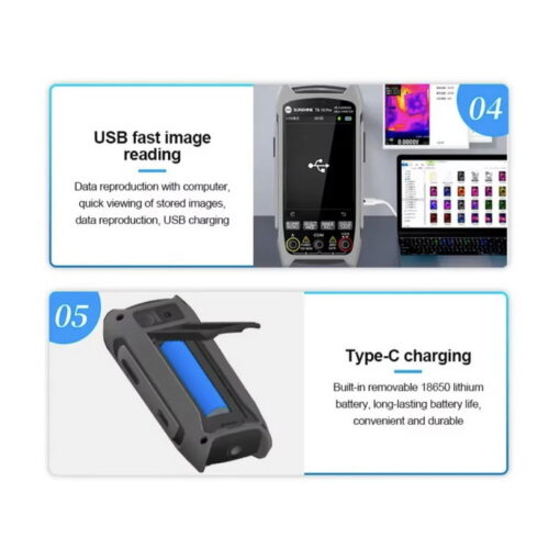 مولتی متر دیجیتال با دوربین حرارتی SUNSHINE TB-10 PRO - تصویر 12