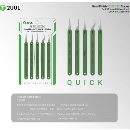 ست تیغ و دسته تیغ 2UUL QUICK DA22 - Image 6
