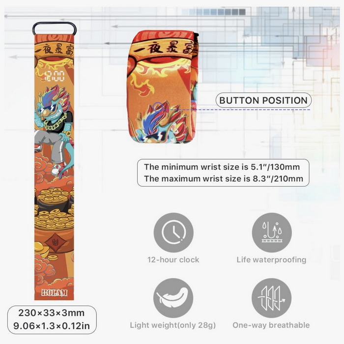 ساعت مچی ضد آب PAPER WATCH (طرح HOT DRAGON) - Image 2