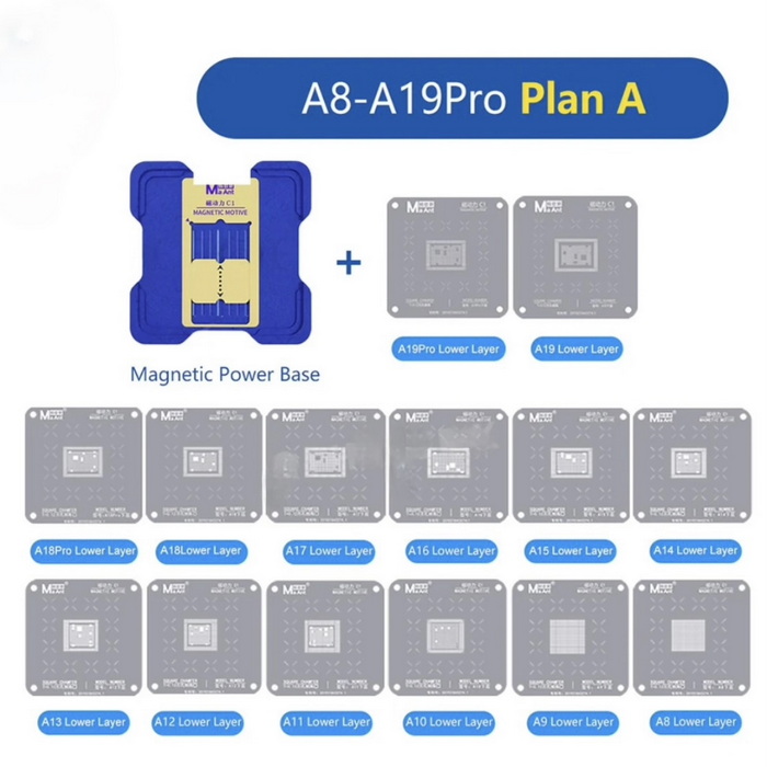 شابلون مگنتی آیفون MAANT C1 CPU (IP 6-17)