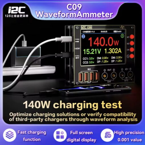 تستر دیجیتال جریان و مولتی متر I2C C09 - تصویر 3