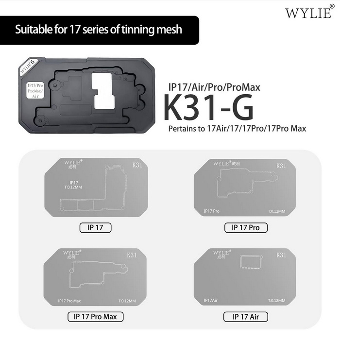 شابلون طبقات WYLIE K31 (X-17PM) - Image 2