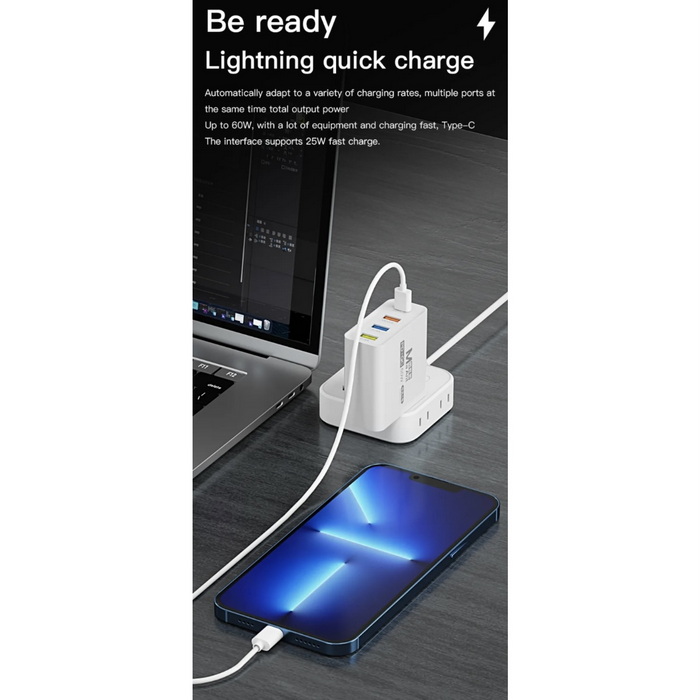 مولتی شارژ MAANT QC3.0+PD3.0 60W - تصویر 4
