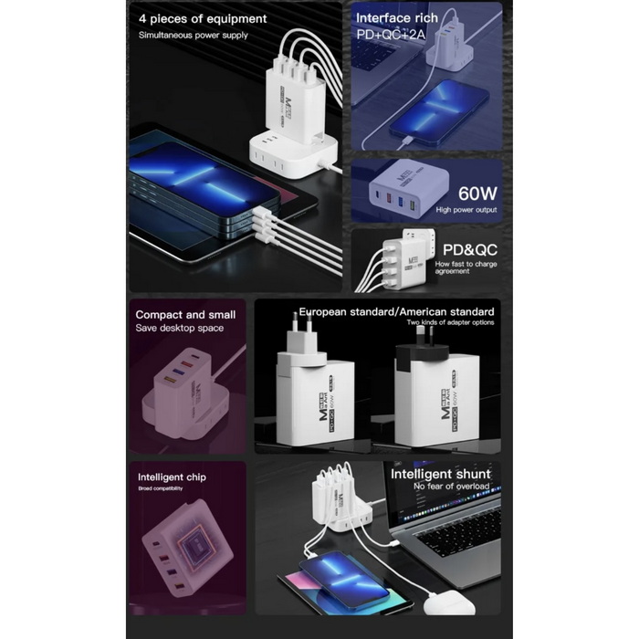 مولتی شارژ MAANT QC3.0+PD3.0 60W - تصویر 7